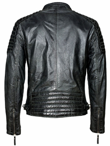 Motard de haute qualité personnalisé à la mode élégant moto hommes veste en cuir prix raisonnable veste pour hommes - Product Image 2