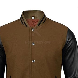 Veste de sport de haute qualité pour hommes, douce, chaude, écologique, respirante, en laine/coton tricoté, col montant, logo sur le devant, hiver - Product Image 5