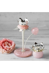 แสงดอกบัวสีม่วงและสีเงินลิลลี่พร้อมดอกไม้ - Product Image 4