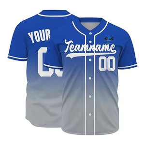 Nueva Llegada de Ropa Deportiva, Jersey de Béisbol con Nombre Personalizado Impreso, Tela 100% Poliéster, Mejor Precio - Product Image 3