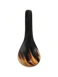 STYLE POLISHED WHITE HORN SPOON for Home and Restaurant Kitchen Use Best Quality Handicraft Animal Style Bowl on Sale - Product Image 4