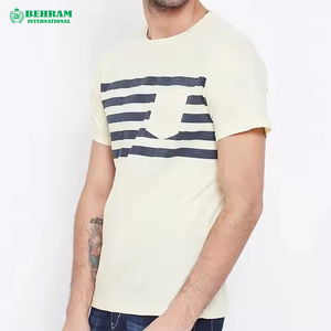 เสื้อยืดโอเวอร์ไซส์ผู้ชาย แบรนด์ Behram International ผลิตในปากีสถาน คุณภาพสูง สวมใส่สบาย แขนสั้น คอกลม ดีไซน์ทันสมัย 100% - Product Image 3