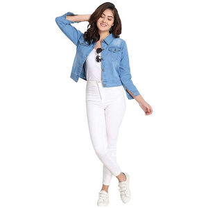 Veste en jean décontractée pour femmes tendance Streetwear élégant pour l'été Créez votre propre idée à bas prix - Product Image 6