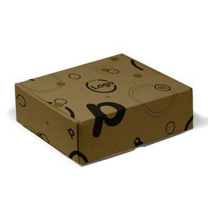 Boîte personnalisée en carton recyclé pour expédition 18x19.5x6 cm - Laminage brillant ou mat personnalisé - Product Image 3