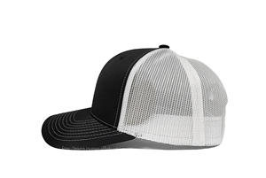 Sombreros de camionero deportivos de tela vaquera/Lona de alta calidad personalizados carbón/malla blanca moda bajo MOQ tela OEM - Product Image 3