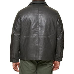 แจ็กเก็ตหนังแฟชั่นสำหรับผู้ชายเสื้อแจ็คเก็ตหนังสินค้าใหม่สไตล์2024โรงงานขายตรงสินค้ามาใหม่ - Product Image 2