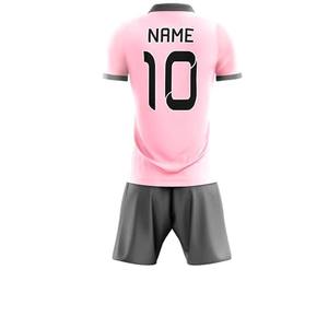 Conjunto de Uniforme de Fútbol Personalizado para Hombre, Transpirable, de Secado Rápido, Jersey y Pantalones Cortos Lisos, Rosa Gris, Uniforme de Entrenamiento Ligero para Otoño - Product Image 6