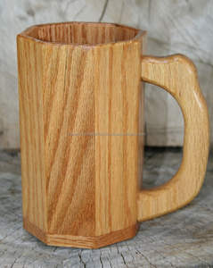 Tasse en bois d'acacia faite à la main pour la cuisine de café d'ours verres de table pour la fête-en vrac disponible - Product Image 4