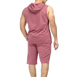 Camiseta sin mangas con capucha para hombre, de alta calidad, transpirable, de algodón, felpa francesa, con bolsillo, para verano, para hacer ejercicio. - Product Image 6