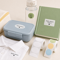 Étiquettes thermiques en vinyle personnalisées, autocollantes, imperméables et amovibles pour garde-manger, cuisine, école, bureau, imprimantes, OEM, ODM, en rouleaux