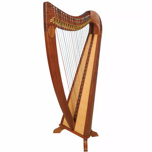 2025 nouveau best-seller chaud 16 cordes harpe acajou bois irlandais levier harpe à la main gravé harpe irlandaise - Product Image 1