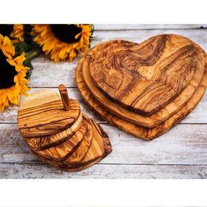 Ensemble de bols ronds en bois écologiques avec écorce d'arbre Décor Contact alimentaire Style moderne sûr Fabriqué en Inde - Product Image 3