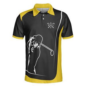 เสื้อโปโลกอล์ฟสำหรับผู้ชายเสื้อโปโลกอล์ฟผ้าโพลีเอสเตอร์ปักโลโก้ตามสั่ง100% - Product Image 2