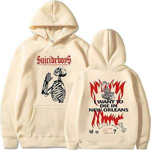 Sweat à capuche de hockey pour homme, style rétro, à lacets, coupe courte, directement de l'usine, inspiré des maillots de la LNH - Product Image 1