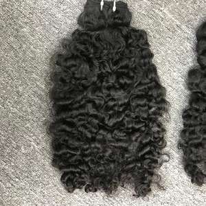 2025 Venta caliente birmano rizado B1 100% extensiones de cabello virgen crudo vietnamita Genius Weft-Color Natural - Product Image 6