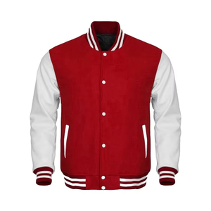 Chaqueta universitaria de lona de algodón 100% de alta calidad para hombre con logotipo personalizado y moda de invierno bordada - Product Image 3