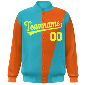 High Quality Men's Casual Baseball Windbreaker <b>Coats</b> Customizable Stand Varsity Jacket <b>Plus</b> <b>Size</b> For Winter Wholesale For Teams - Product Image 2