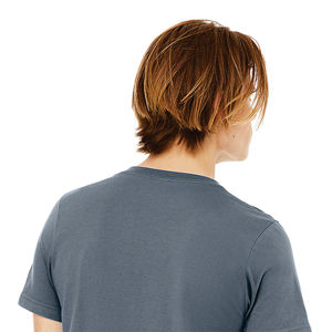 Airlume-Camiseta de algodón peinado y anillo para hombre y mujer, camiseta de manga corta con cuello en V, 100% oz, 4,2 - Product Image 6