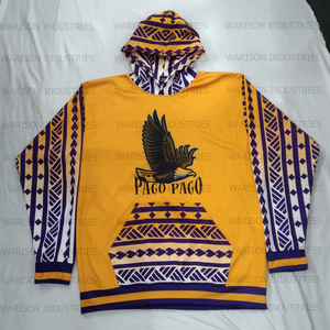 2024 New Design Men's Comfortable Winter Oversized Hoodie Custom Pullover Sweatshirts 100% Polyester Stylish Sublimation Funer - Product Image 3