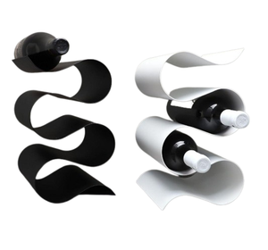 Casier à vin personnalisable en métal doré fini bar fête porte-bouteilles de vin meilleure vente présentoir meubles de maison - Product Image 3