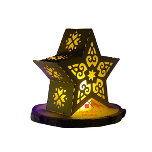 Étoile décorative suspendue Dernier article de vente chaud de l'Inde Dernier article décoratif Étoile décorative Noël fait à la main - Product Image 1