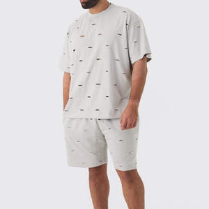 เสื้อยืดผ้าฝ้าย100% ขนาดใหญ่พิเศษของผู้ชายเสื้อยืด260ใส่สบายขนาดใหญ่กว่าปกติ - Product Image 6