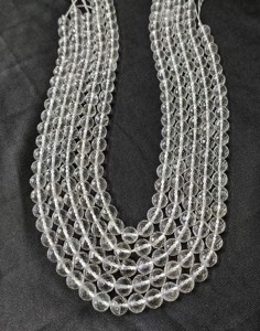 Vente dans le monde entier de perles de pierres précieuses de qualité supérieure Master Healer Quartz clair 14 pouces de longues perles à facettes brins pour bijoux - Product Image 4