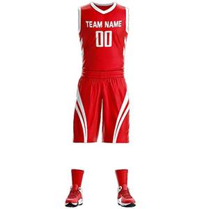 Custom Your Own Team Basketball Uniforms Reversible Basketball Uniform Set for Sport Wear - Product Image 1