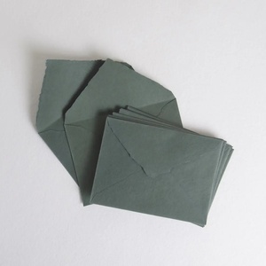 Sustainable Brown Handmade Cotton Paper Envelope Customized For Business Invitations And Eco Friendly Gifts