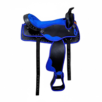 WLHS147 Silla de Montar Inteligente y Duradera para Salto, Impermeable, para Carreras de Caballos, Doma Inglesa, Equitación Western, de Cuero Sintético, para Equipo Ecuestre