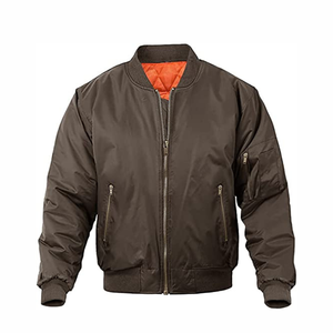 Chaqueta Bomber OEM personalizada para hombre, abrigo informal de alta calidad, prendas de vestir de talla grande, Otoño e Invierno - Product Image 4