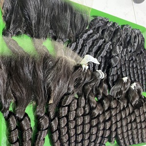 Vietnamien vierge Fumi trame humaine cheveux 100% Super Double dessiné avec prix de gros Extensions de cheveux génie trame - Product Image 2