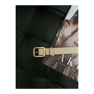 Ceinture carrée pour femme, ceinture pour pantalon, ceinture pour veste, ceinture pour robe - Beige - Product Image 4