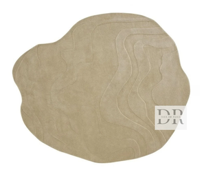 Diseñador hecho a mano moderno 100% lana de Nueva Zelanda hecho a medida antideslizante lavable Color sólido decorativo escalera mechón Alfombra conjunto - Product Image 2