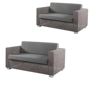 Rotin osier chaise d'hôtel canapés deux places meubles d'hôtel pour patio extérieur balcon natation écologique prix de gros - Product Image 4