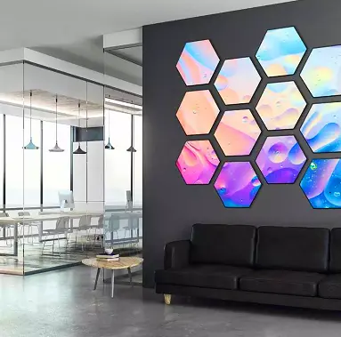 Parco a tema per interni forma speciale creativa pannello a Led Video Wall triangolo esagonale cerchio rotondo schermo di visualizzazione a Led cilindrico