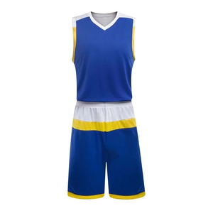 Ensemble d'uniformes de basket-ball sublimés personnalisés unisexe Maillots et shorts à séchage rapide Broderie personnalisée grande taille - Product Image 4