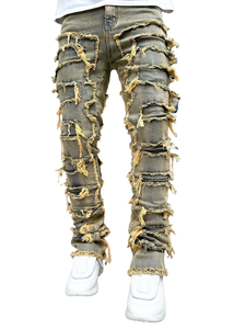 Pantalons de jogging en toile délavée, coupe ajustée, légers, style streetwear, personnalisés pour hommes, 100% coton, haute qualité - Product Image 6