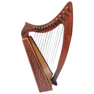Arpas irlandesas hechas a mano de alta calidad, de madera con contraste de color, accesorios para instrumentos musicales - Product Image 3