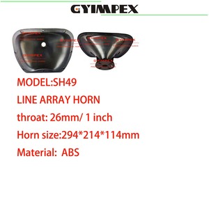 294*214*114mm abs Professional Audio Engineering Equipment Audio-Line Array Speaker Horn For 1 inch - Product Image 2