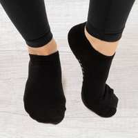 Chaussettes antidérapantes pour femmes, chaussettes de yoga Pilates antidérapantes avec double rayures, chaussettes de yoga personnalisées, chaussettes athlétiques