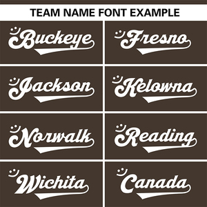 Jersey de fútbol personalizado marrón oscuro con números blancos y Camiseta deportiva de equipo de manga corta con ribete rojo - Product Image 5