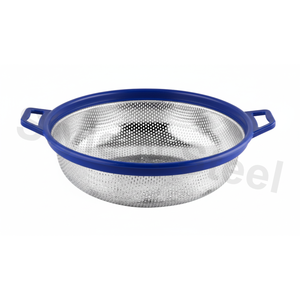 Juego de 5 Coladores de Malla de Acero Inoxidable Ecológicos con Tapa, Diseño Metálico para Uso Diario, Ideal para Pudín - Product Image 4