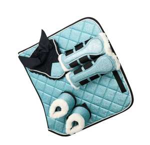 Juego de almohadillas de sillín de caballo de lujo con botas a juego de almohadilla acolchada y red para orejas de TARIQ MFG CO - Product Image 4