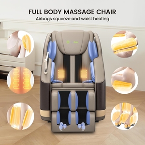 Sillón de Masaje Corporal Completo Shiatsu con Gravedad Cero, Reclinable, con Modos Automáticos, Calentamiento de Cintura y Pantorrillas, Masaje de Pies y Extensión de Reposapiés - Product Image 4