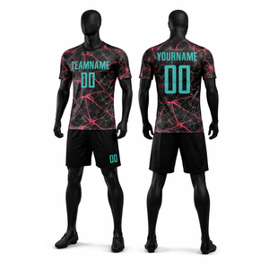 Uniforme de Fútbol Personalizado al por Mayor, Camiseta y Pantalones Cortos de Secado Rápido, Transpirables, para Entrenamiento y Partido, Marca Privada - Product Image 1