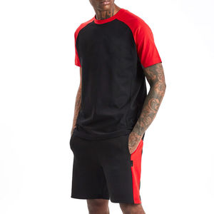 ชุดเสื้อผ้าฝ้าย100% 2ชิ้นสำหรับผู้ชายเสื้อยืดแขนสั้นและกางเกงขาสั้นใหม่ล่าสุด2025ฤดูร้อน - Product Image 3