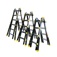 NVLB-4x4 NIKAWA Échelle pliante polyvalente en aluminium Échelle télescopique de sécurité haute norme EN131