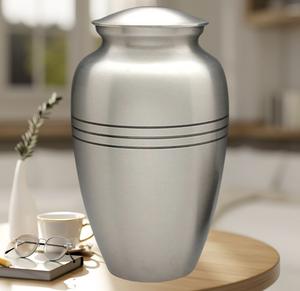 Urna Funeraria para Cenizas Humanas, Diseño Bohemio de Aluminio, Ecológica, Portátil, Hecha a Mano, Capacidad de 1-2L, Artículos Funerarios - Product Image 1