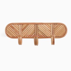 Woven Rattan <b>Wall</b> <b>Hook</b> Handmade Decorative Boho Style <b>Hook</b> <b>for</b> Organizing <b>Coats</b> Hats and Accessories - Product Image 3